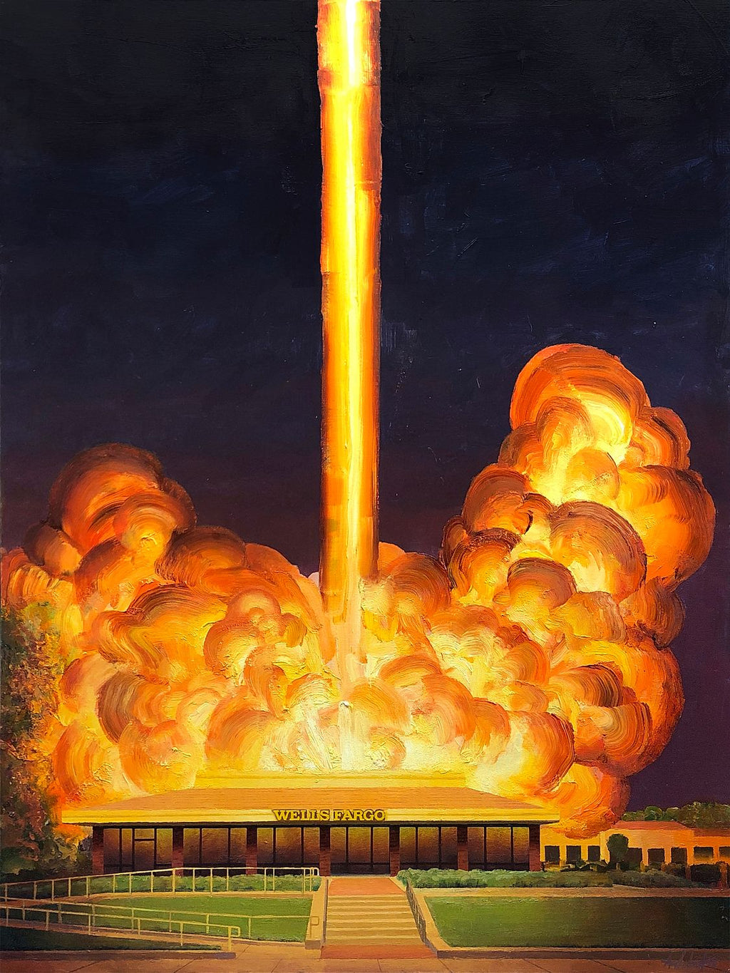 Wells Fargo Struck By Space Laser Vista CA